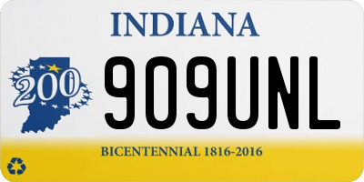 IN license plate 909UNL