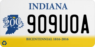 IN license plate 909UOA