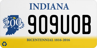 IN license plate 909UOB