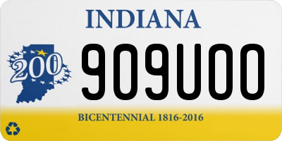 IN license plate 909UOO
