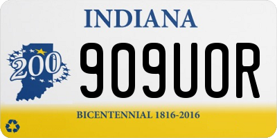 IN license plate 909UOR