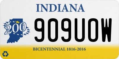 IN license plate 909UOW