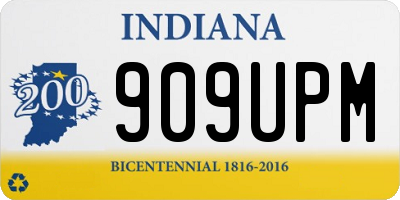 IN license plate 909UPM