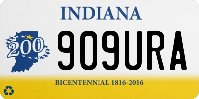 IN license plate 909URA