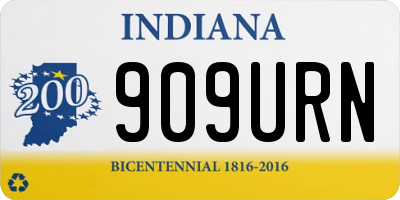 IN license plate 909URN