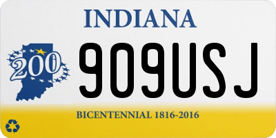 IN license plate 909USJ