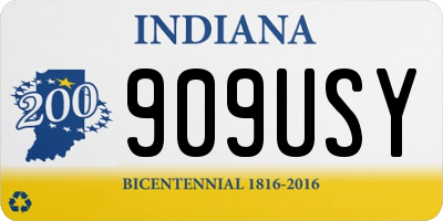 IN license plate 909USY