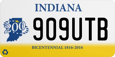 IN license plate 909UTB