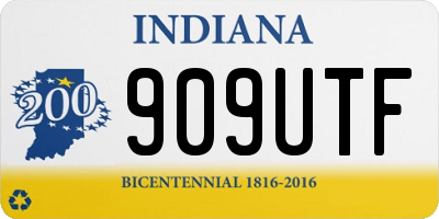 IN license plate 909UTF