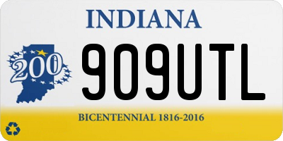 IN license plate 909UTL