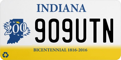 IN license plate 909UTN