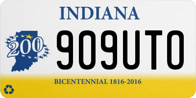 IN license plate 909UTO