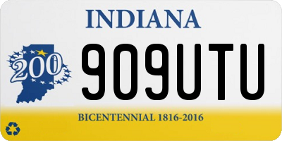IN license plate 909UTU