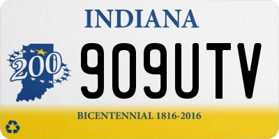 IN license plate 909UTV