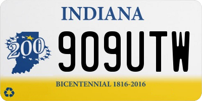 IN license plate 909UTW