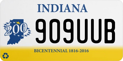 IN license plate 909UUB