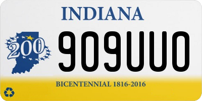 IN license plate 909UUO