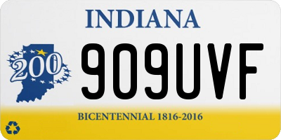 IN license plate 909UVF