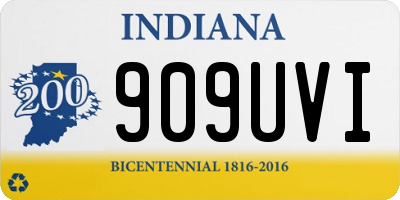 IN license plate 909UVI