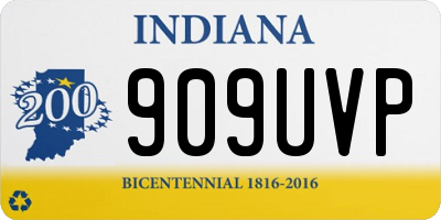 IN license plate 909UVP