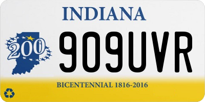 IN license plate 909UVR