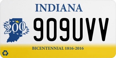 IN license plate 909UVV