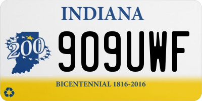 IN license plate 909UWF