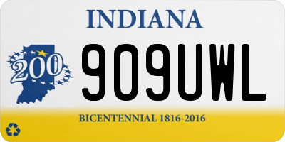 IN license plate 909UWL