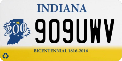 IN license plate 909UWV