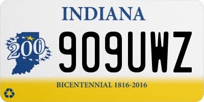 IN license plate 909UWZ