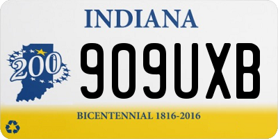 IN license plate 909UXB
