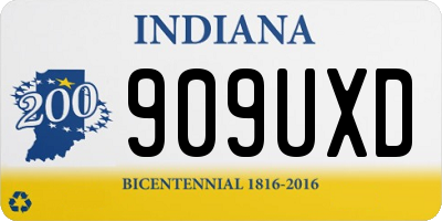 IN license plate 909UXD
