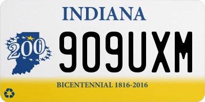 IN license plate 909UXM