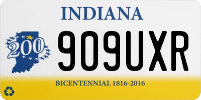 IN license plate 909UXR