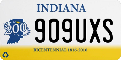 IN license plate 909UXS