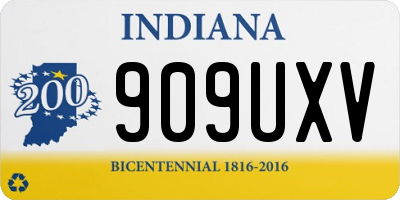 IN license plate 909UXV