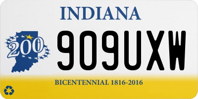 IN license plate 909UXW