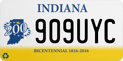 IN license plate 909UYC
