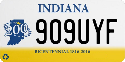 IN license plate 909UYF