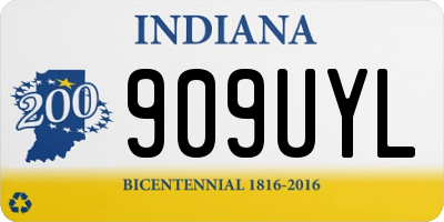 IN license plate 909UYL