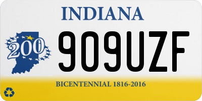 IN license plate 909UZF