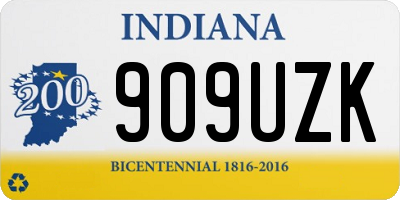 IN license plate 909UZK