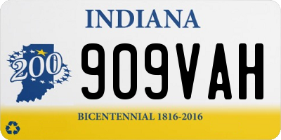 IN license plate 909VAH