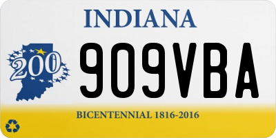 IN license plate 909VBA