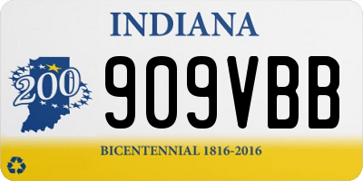 IN license plate 909VBB