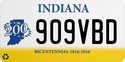 IN license plate 909VBD