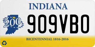 IN license plate 909VBO
