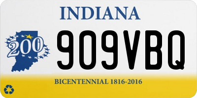 IN license plate 909VBQ