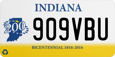 IN license plate 909VBU