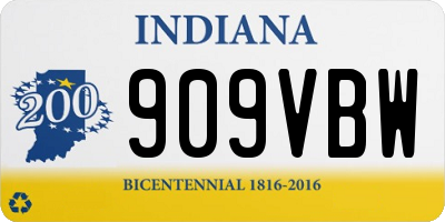 IN license plate 909VBW